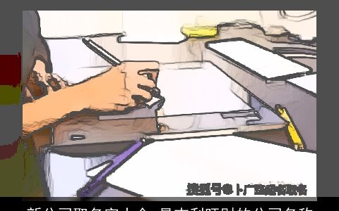 新公司取名字大全 最吉利旺财的公司名称