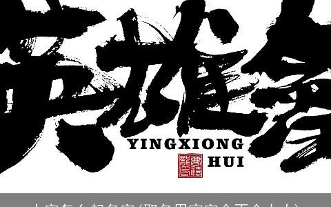 大字怎么起名字(取名用宸字会不会太大)