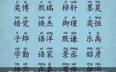 带日字旁属火的女孩名字(日字旁的字取名)