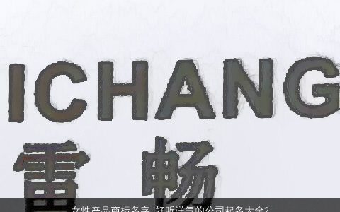 女性产品商标名字 好听洋气的公司起名大全2024 好听洋气的女产品商标公司名字大全挑选