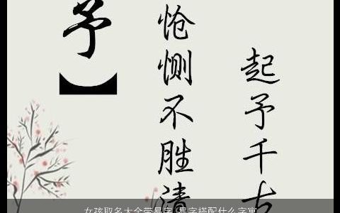 女孩取名大全带易字 易字搭配什么字寓意好 2024有涵养寓意的带字女孩名