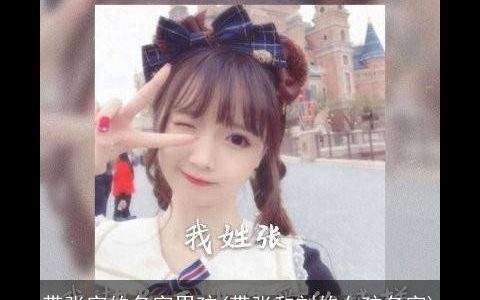 带张字的名字男孩(带张和刘的女孩名字)