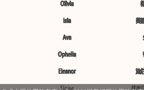 必成大器的男孩名字大全 2023洋气好听的男孩名字