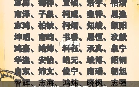 姓乐的男孩单字名字大全集