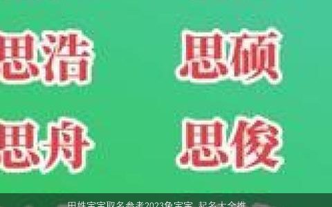 田姓宝宝取名参考2024龙宝宝 起名大全推荐最新版 有涵养洋气的田姓宝宝龙宝宝名最新