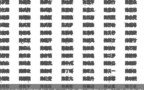 2024年公司起名大全二字免费 霸气外露的公司名字