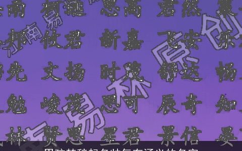 男孩楚辞起名帅气有涵义的名字