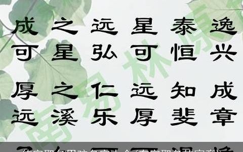 佑字取名男孩名字大全(有字取名的寓意)