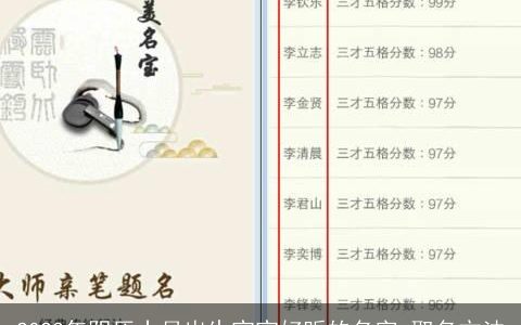 2024年阴历十月出生宝宝好听的名字 取名方法