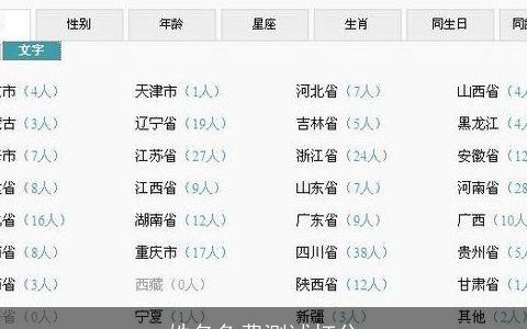 姓名免费测试打分