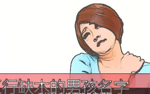 五行缺木的男孩名字洋气