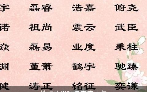 姓纪的男孩名字带大气