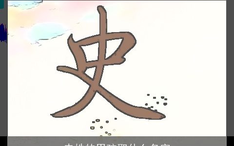 史姓的男孩取什么名字