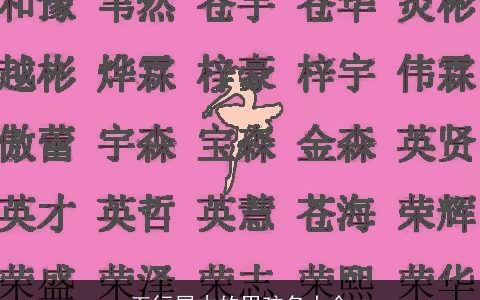 五行属木的男孩名大全