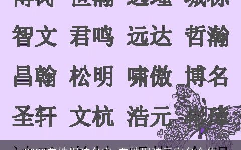 2023贾姓男孩名字 贾姓男孩三字名合集