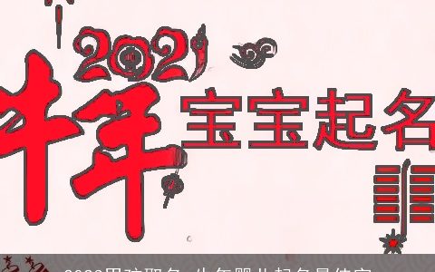 2023男孩取名 牛年婴儿起名最佳字