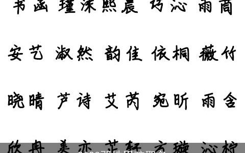 2023邓姓男孩取名