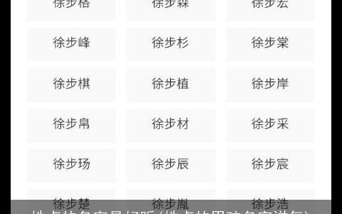 姓卢的名字最好听(姓卢的男孩名字洋气)