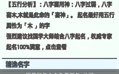 周易起名大全免费取名 公司