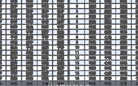 付姓男孩起名字