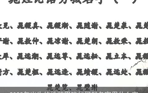 2023年出生的姓游男孩如何起名宜用什么字