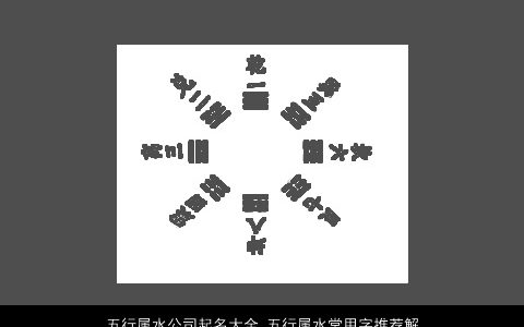 五行属水公司起名大全 五行属水常用字推荐解析 2024温柔文静诗意的五行属水的公司名
