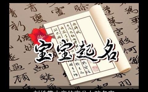 刘姓带火旁的高分女孩名字