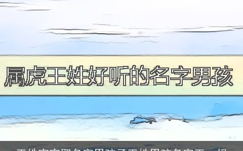 王姓宝宝取名字男孩子王姓男孩名字王一枳