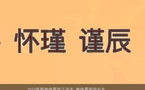 2023最新曾姓男孩三字名 曾姓男宝宝起名大全合集 有涵养新颖的曾姓男孩男宝宝名字大全