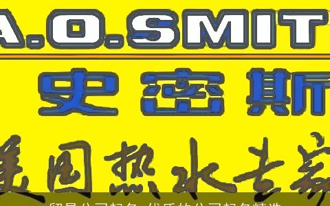 贸易公司起名 优质的公司起名精选