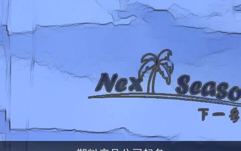 塑料产品公司起名