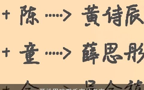 聂姓男孩带千字的名字