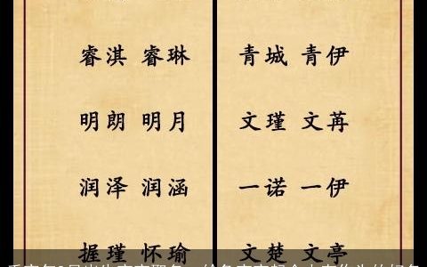 壬寅年9月出生宝宝取名  给兔宝宝起个大有作为的好名