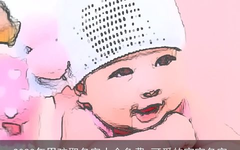 2023年男孩取名字大全免费 可爱的宝宝名字