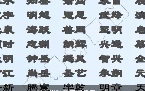 韦姓男孩宏字取名字大全