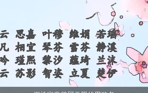 崔姓寓意前程无限的男孩名