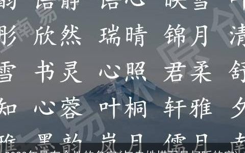 2023年最有个性的名字(与冉姓搭配最好听的字)