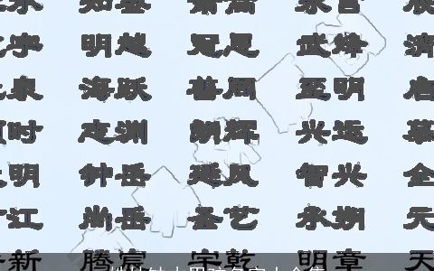 姓林缺木男孩名字大全集