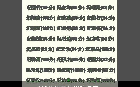 100分的曹姓男孩名字_