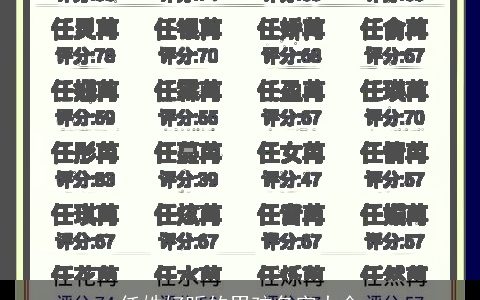 任姓好听的男孩名字大全