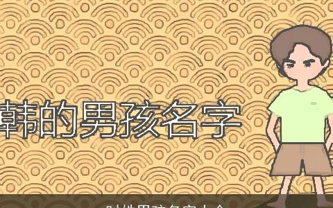 时姓男孩名字大全