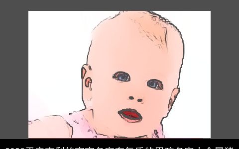 2023平安吉利的宝宝名字有气质的男孩名字大全属猪