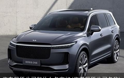 汽车租赁公司起什么名字好(汽车租赁公司名称)