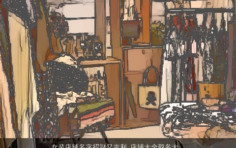 女装店铺名字招财又吉利 店铺大全取名大全用字 温柔文静吉利的女店铺店铺名字大全