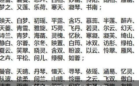 2023年好听的文姓女孩名字