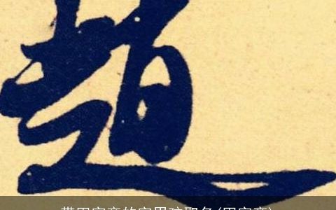 带田字旁的字男孩取名(田字旁)