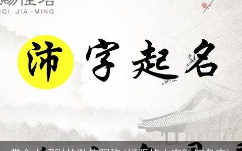 带金水招财的微信昵称(好听的水字微信名字)