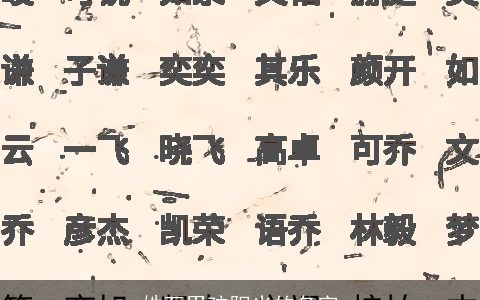 姓万男孩阳光的名字