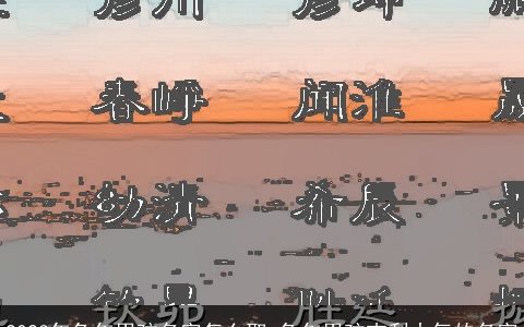 2023年兔年男孩名字怎么取 兔年男孩吉利大气的名字