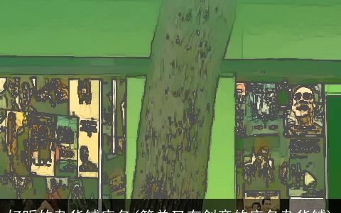 好听的杂货铺店名(简单又有创意的店名杂货铺)